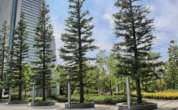 Beau paysage urbain de Yokohama en saison estivale, Japon — Photo