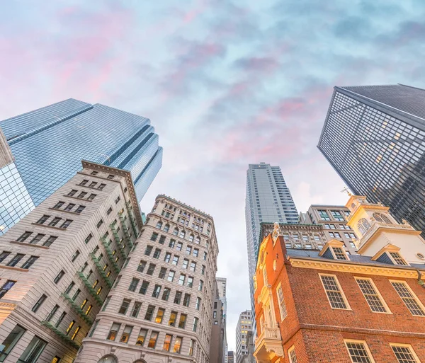 Luzes noturnas de Boston, MA — Fotografia de Stock