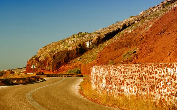 Camino costero de Santorini — Foto de Stock