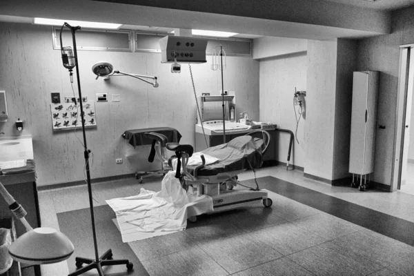 Empty delivery room at the hospital