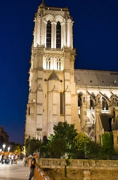 Majestät Notre Dame-katedralen. Fasad utsikt mot Solar — Stockfoto