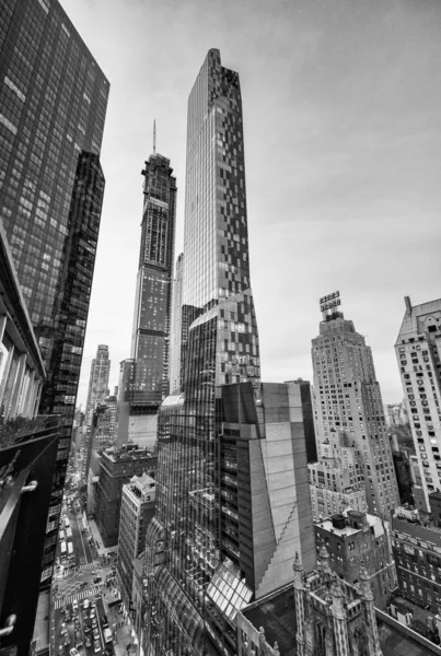 NEW YORK CITY - DECEMBER 2, 2018: Aerial view of Downtown skyscr — Stock Photo, Image