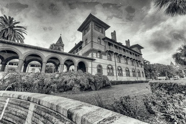 Beautiful view of Flagler College at sunset, St Augustine - Flor — Stock Photo, Image