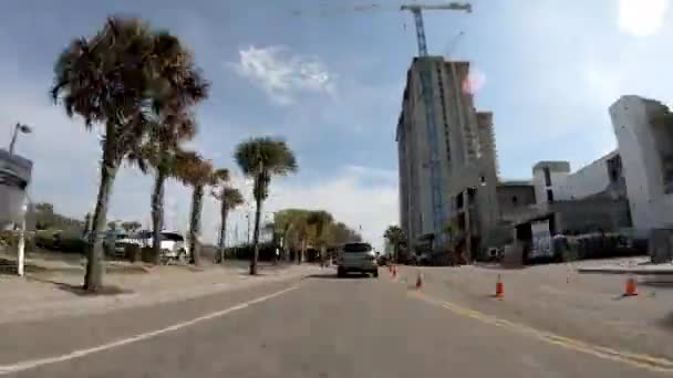 Cenas Urbanas Bela Cidade Carro — Vídeo de Stock