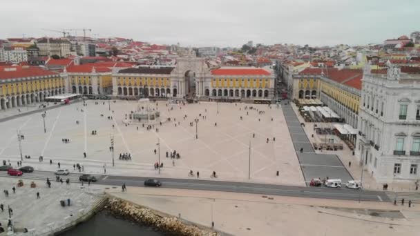 Imagens Cênicas Bela Praça Cidade Velha — Vídeo de Stock