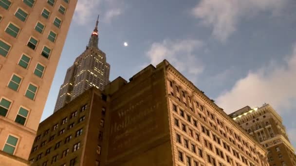 Urban Scene Footage Beautiful New York City Usa — Stock Video