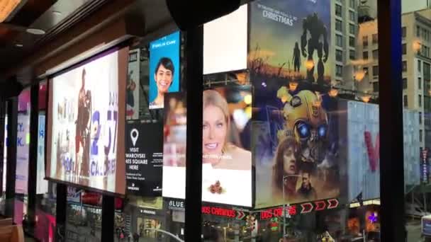 Urban Scen Bilder Times Square New York City Usa — Stockvideo