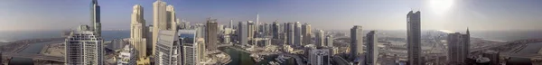 DUBAI - DECEMBER 5, 2016: Dubai Marina skyscrapers, aeril view. — Stock Photo, Image