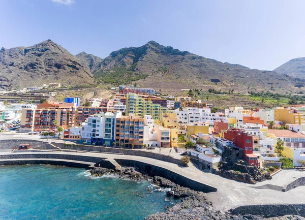Vista aerea costiera delle piscine Bajamar a Tenerife, Spagna — Foto Stock