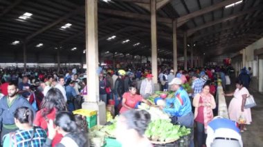 footage of crowd of people on market