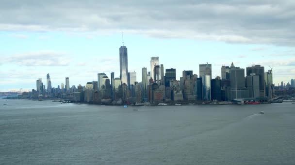 Urban Scene Footage Beautiful New York City Usa — Stock Video