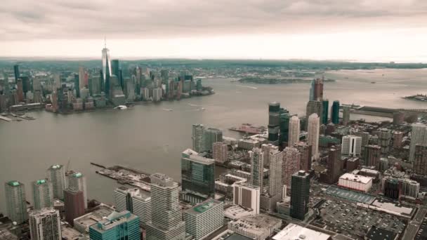 Urban Scene Footage Beautiful New York City Usa — Stock Video