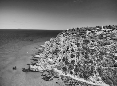Yaz sezonunda güzel hava kıyı şeridi, Calabria-Italya