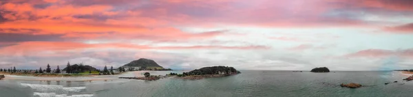 Monte Maunganui, Nueva Zelanda. Vista aérea panorámica de la hermosa — Foto de Stock