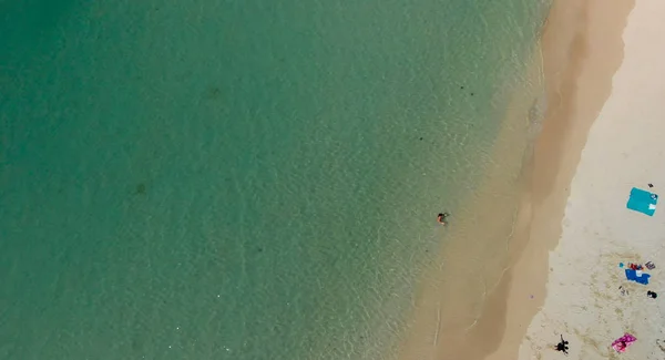 Panoráma-légi felvétel Ile Aux Cerfs Mauritiuson — Stock Fotó