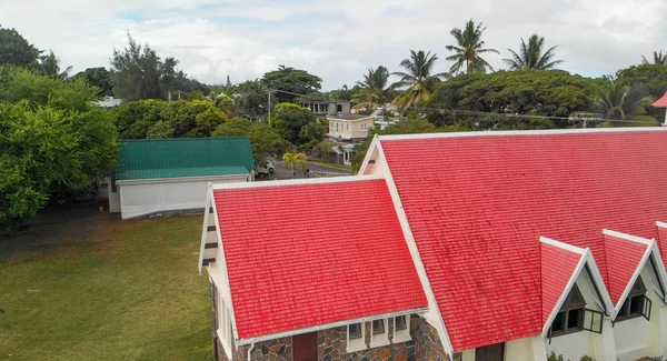 Igreja Vermelha do Cap Malheureux em Maurício — Fotografia de Stock