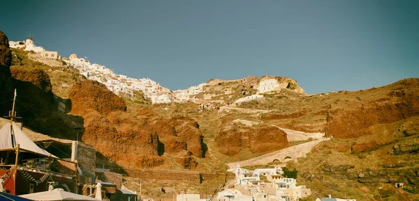 Montanhas de Santorini na Grécia — Fotografia de Stock