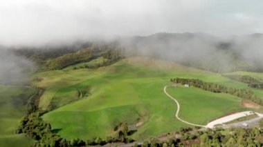 Yeni Zelanda 'da güzel Waitomo kırsal hava görüntüleri