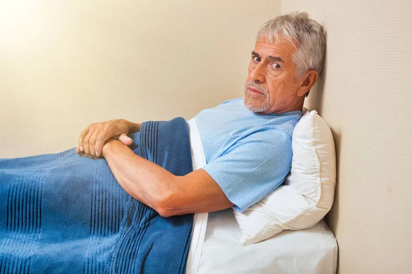 Senior Adult Hospital Bed — Stock Photo, Image