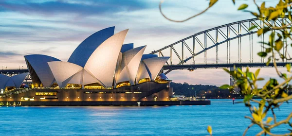 СИДНЕЙ - 23 ОКТЯБРЯ 2015 г.: Красивый панорамный вид на Сидней Ха — стоковое фото