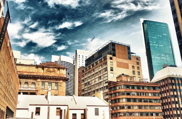 Sydney skyscrapers against blue sky — Stock Photo, Image