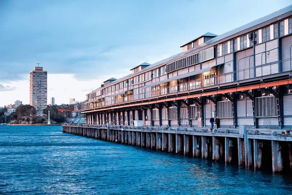 Pier 8 i Millers Point på en vacker dag, Sydney. — Stockfoto