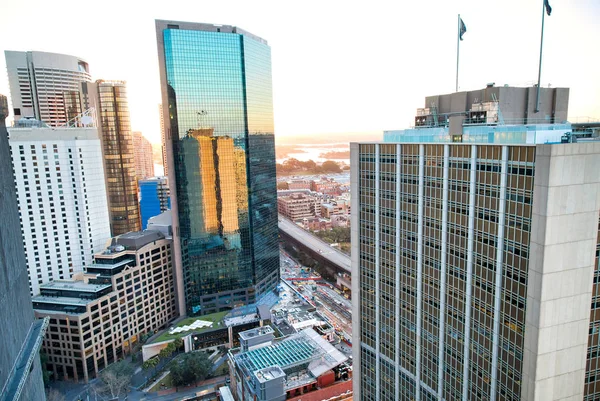 Veduta aerea dello skyline della città, Sydney — Foto Stock