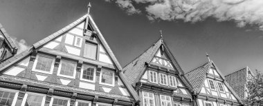 Güzel Ortaçağ binaları, Celle, Almanya.