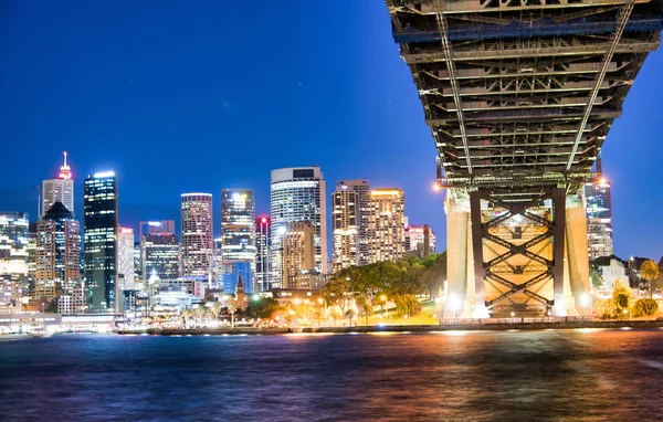 Amazing Night View Sydney Harbor Bridge — Stock Photo, Image