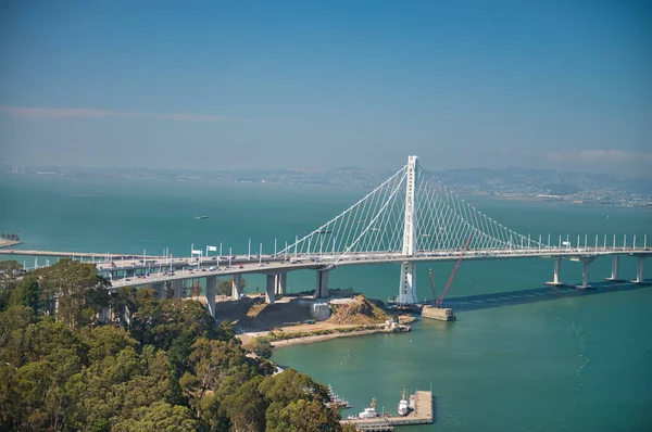 San Francisco Bay Bridge Par Une Belle Journée Été — Photo