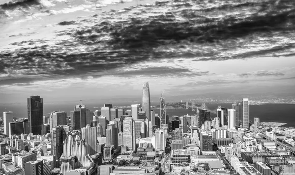 San Francisco August 2017 Aerial View Downtown San Francisco Skyline — Stock Photo, Image