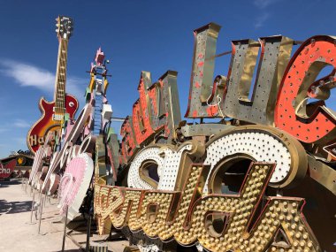 Las Vegas, Nv - 27 Haziran 2019: Neon Boneyard Park bir çıkış