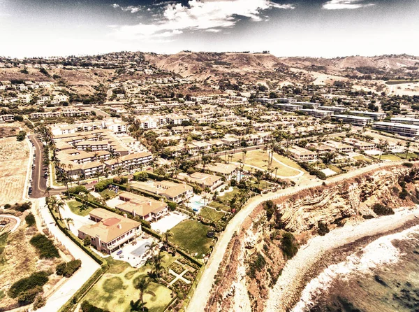 Rancho Palos Verdes gökyüzünden, Calif havadan panoramik görünümü — Stok fotoğraf