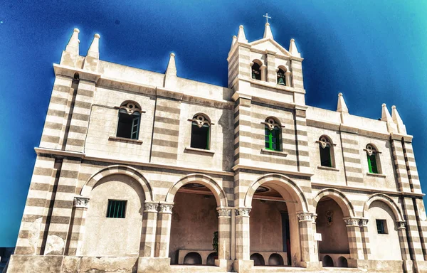 Former 4th century monastery on top of the Sanctuary of Santa Ma — Stock Photo, Image