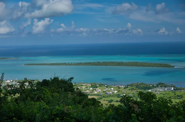 Ile aux Benitiers vista aérea, Maurícia — Fotografia de Stock