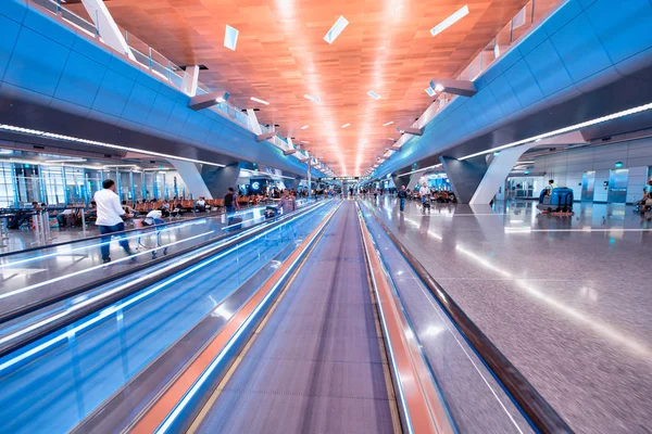 DOHA, QATAR - 17 de agosto de 2018: Interior de Hamad International A —  Fotos de Stock