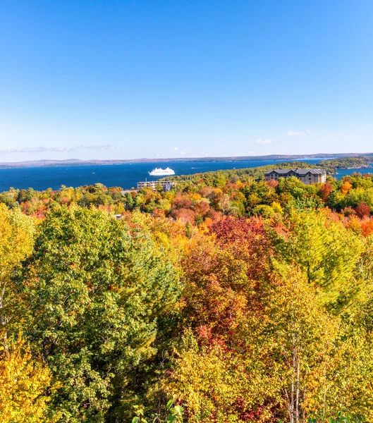 Acadia National Park in Foliage Época, Bar Harbor, Maine — Fotografia de Stock