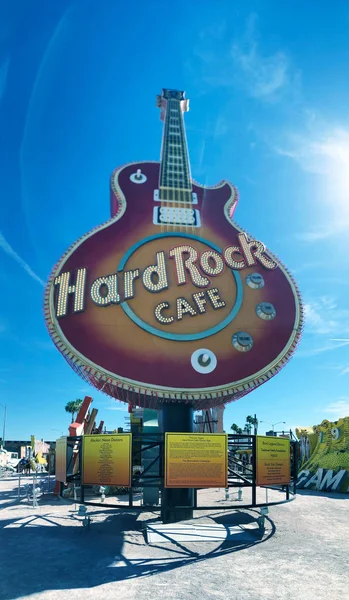 LAS VEGAS, NV - JUNHO 27, 2019: Sinal de Hard Rock no Neon Boneya — Fotografia de Stock