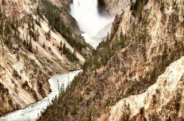 Chutes inférieures de Grand Canyon de Yellowstone, Wyoming — Photo