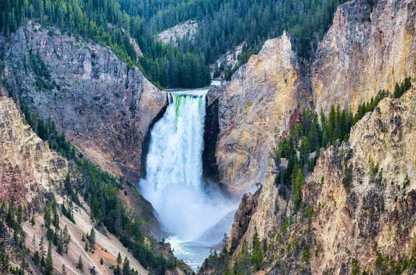 Caídas Inferiores del Gran Cañón de Yellowstone, Wyoming —  Fotos de Stock