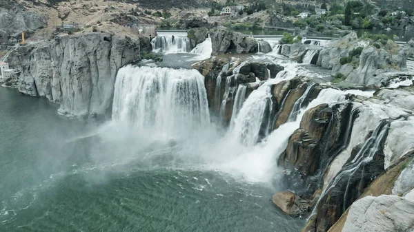 Vista aérea espetacular de Shoshone Falls ou Niagara do Ocidente — Fotografia de Stock