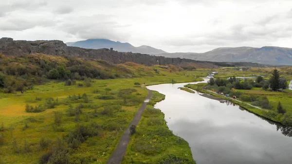 Вид на Національний парк "омвелір", Південний Ісландія — стокове фото
