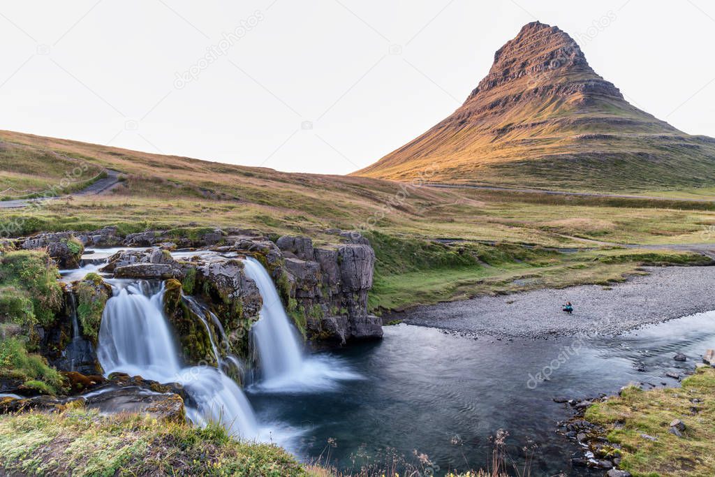 Kirkjufell Mountain and Waterfalls, Snaefellnes Peninsula, Icela