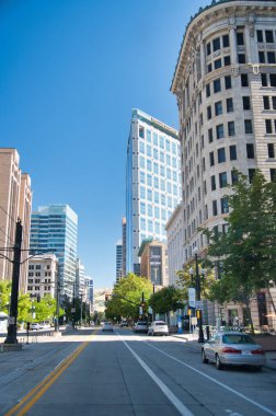 Salt Lake City, Ut - 14 Temmuz 2019: Turistler ve yerlihalk