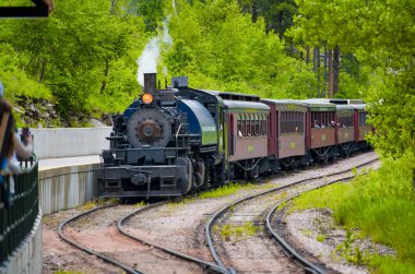 Keystone, Sd - 4 Temmuz 2019: 1880 Tren Black Hills Centr