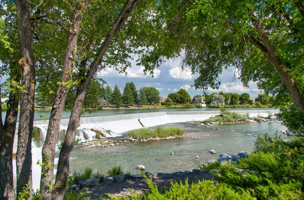 Vattenfall i Idaho Falls, USA — Stockfoto