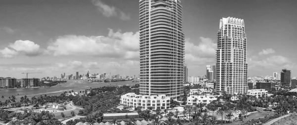 A légi felvétel a South Beach, Miami — Stock Fotó