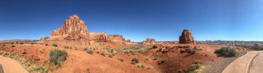 La Sal Dağları bakış açısı, Arches National Pa panoramik görünümü