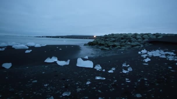 Riprese Panoramiche Una Bellissima Spiaggia Ondulata — Video Stock