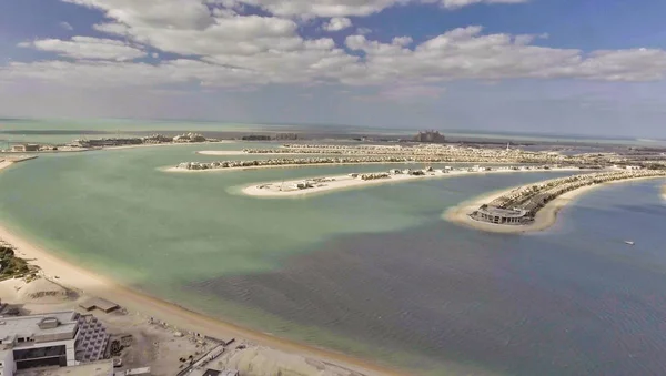 Dubai Palm Jumeirah havadan drone görünümü, Dubai, Birleşik Arap Emi — Stok fotoğraf